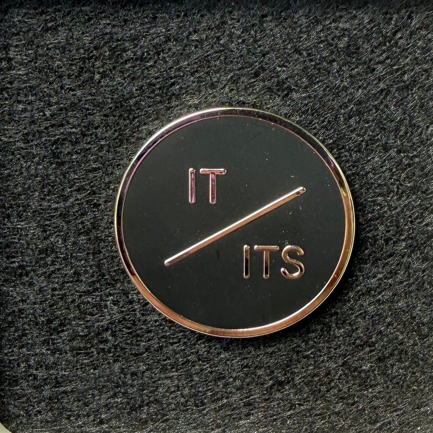 It/Its Pronoun Pin