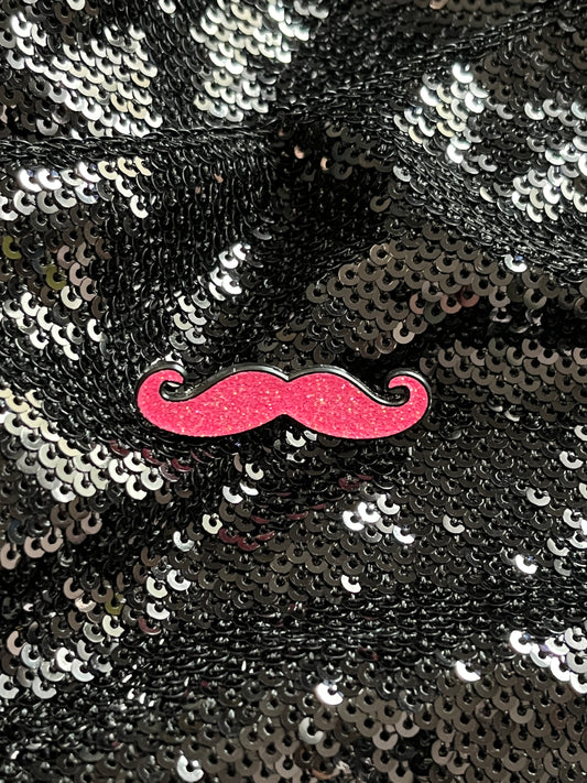 Pink Mustache Pin