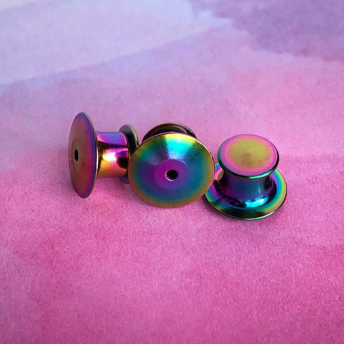 Rainbow Locking Pin Backs - Pack of 10