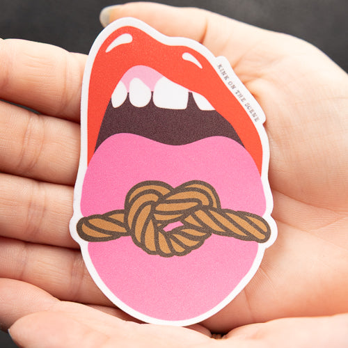 Rope Knot Tongue Sticker