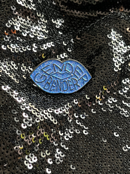 Gender Bender Lips Pin