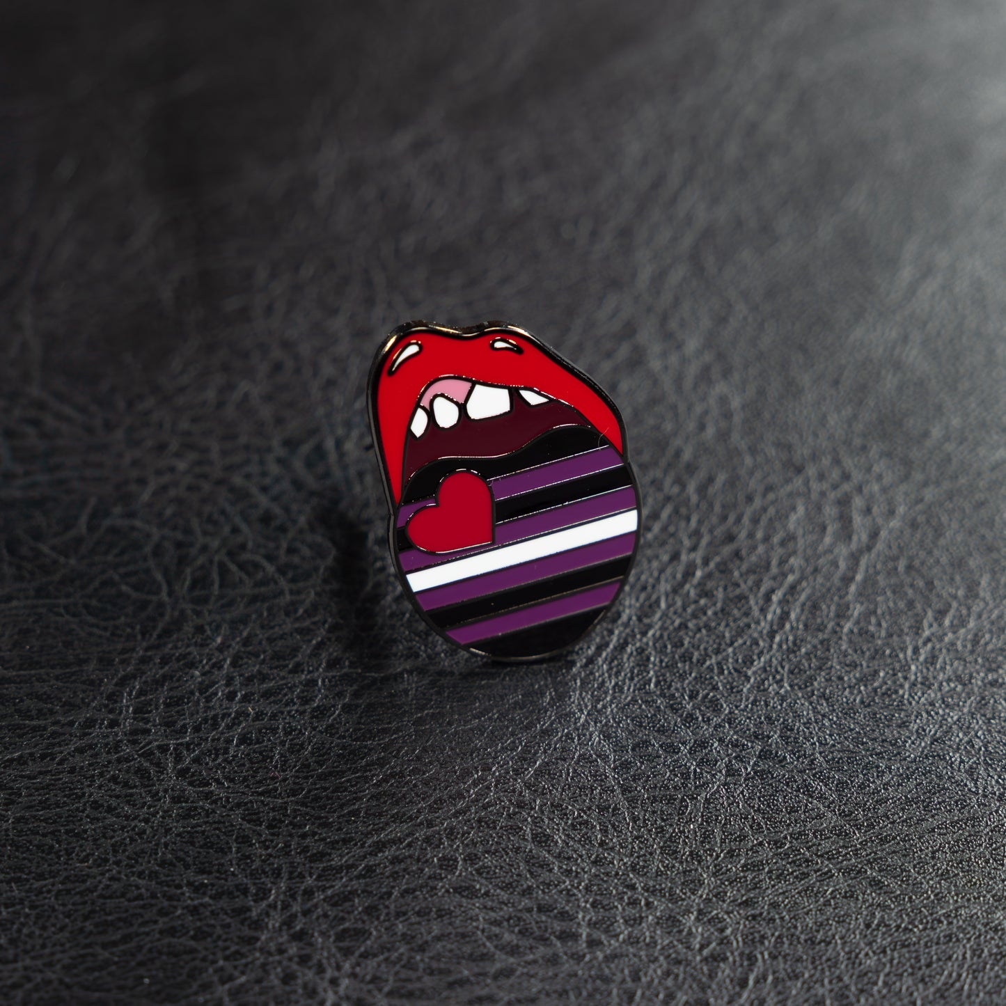 Leather Pride Flag Pin - new