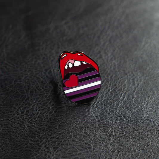Leather Pride Flag Pin - new