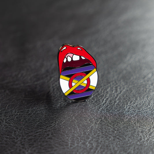 Shibari Pride Flag Pin
