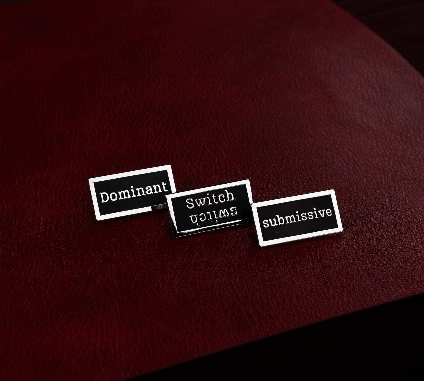 submissive Kink Title Stacker Pin