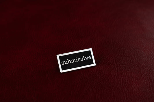 submissive Kink Title Stacker Pin